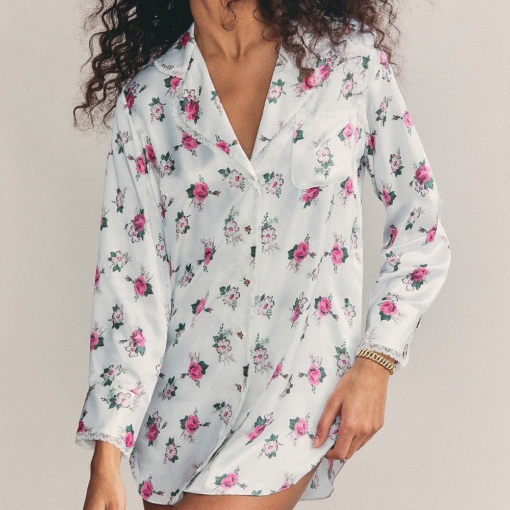 MORGAN LANE X LOVESHACKFANCY NIGHT SHIRT
